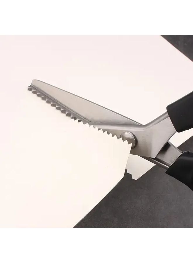 Toothbrush Cutter Scallop Edge Shears Stainless Steel Fabric Lace Trimming Scissors For Sewing Craft DIY - Image 5